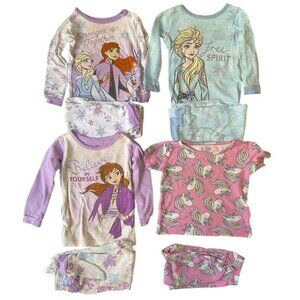 4 Pijama Sets Toddler Girl Disney Frozen 2T Children Place 11M-18M Long Sleeve